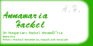 annamaria hackel business card